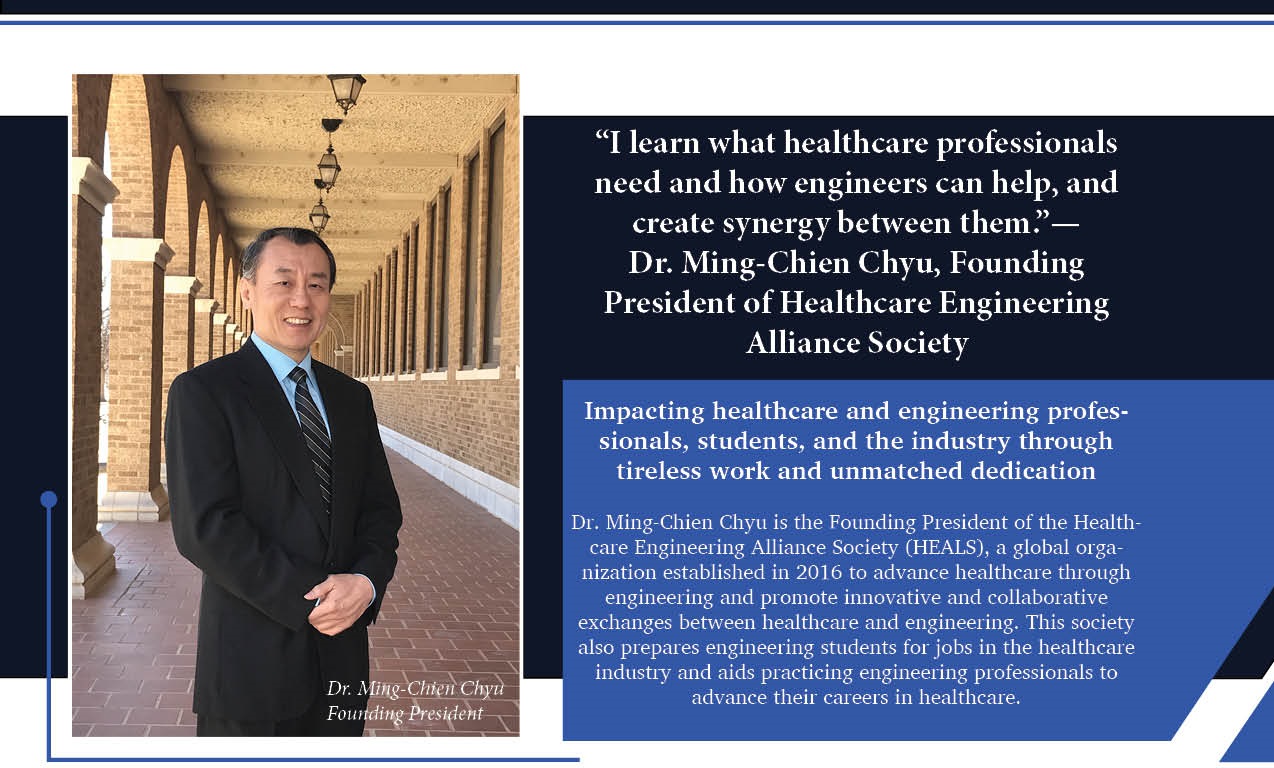 Dr. Ming-Chien Chyu, Founding President of Healthcare Engineering Alliance Society
